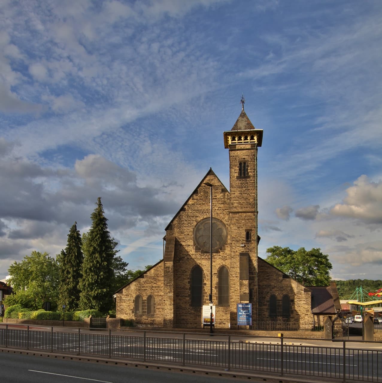 Church of St John The Baptist And Attached Boundary Wall And Gates in Sheffield, South Yorkshire