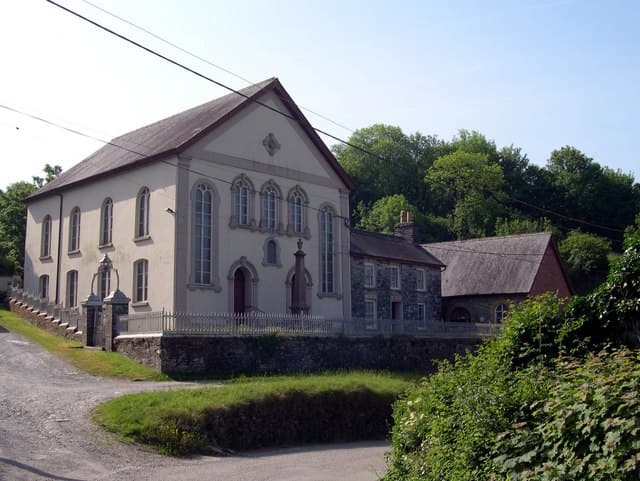 Closygraig Calvinistic Methodist Chapel in Dre-fach Felindre, Carmarthenshire