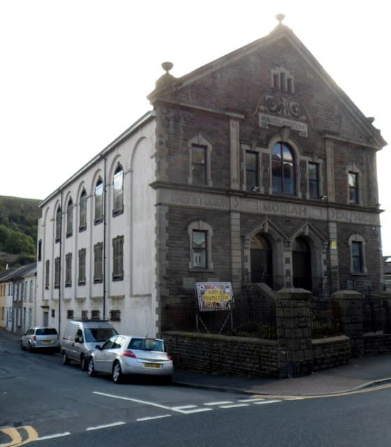 Moriah Church in Porth, Rhondda Cynon Taf