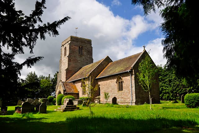 Church of St John Baptist in Weston Beggard, Herefordshire