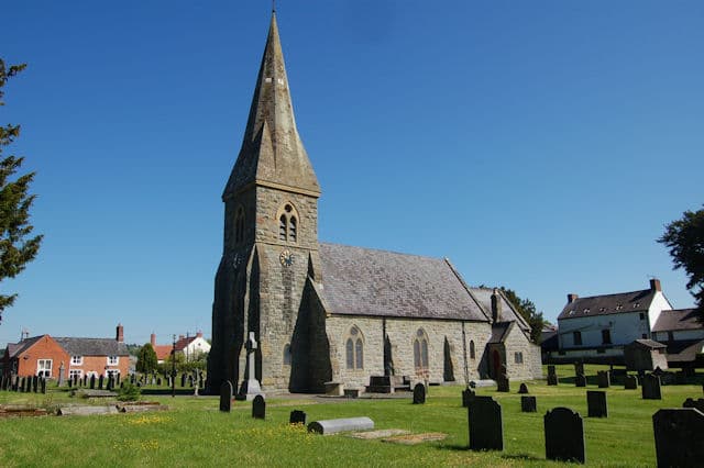 St Garmon's Church in Castle Caereinion, Powys