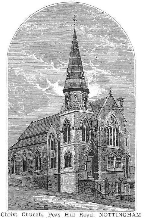Christ Church, Peas Hill in Nottingham, Nottinghamshire