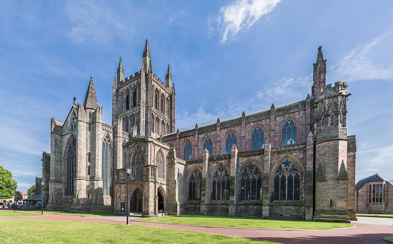 Hereford Cathedral in Hereford, Herefordshire