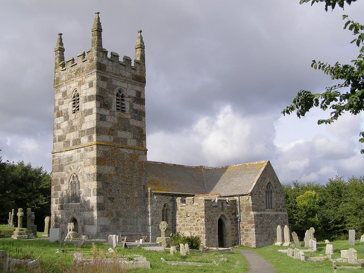 St Wynwallow's Church, Landewednack in Ruan Minor, Cornwall