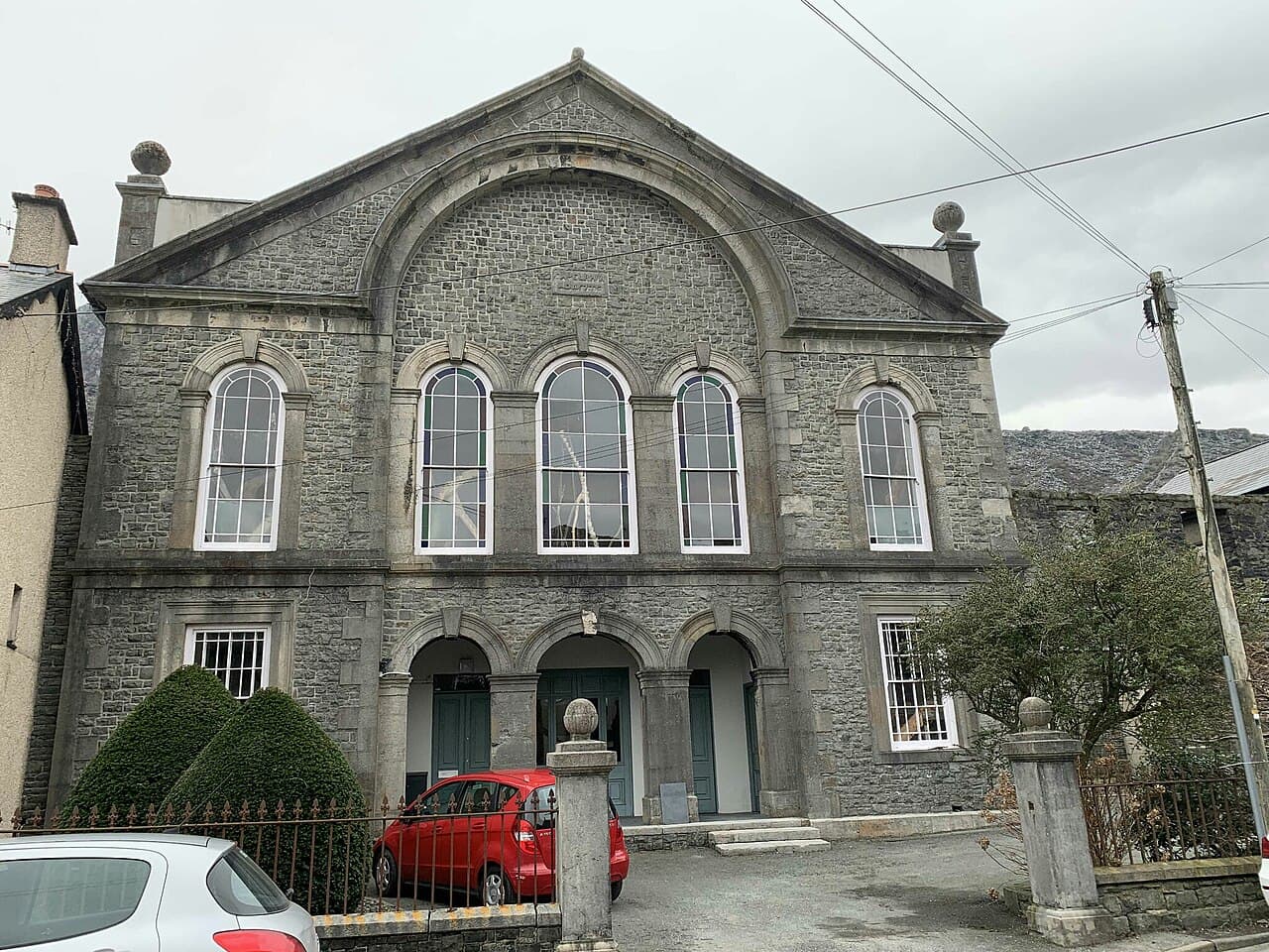 Rhiw Chapel in Conwy County Borough, Gwynedd