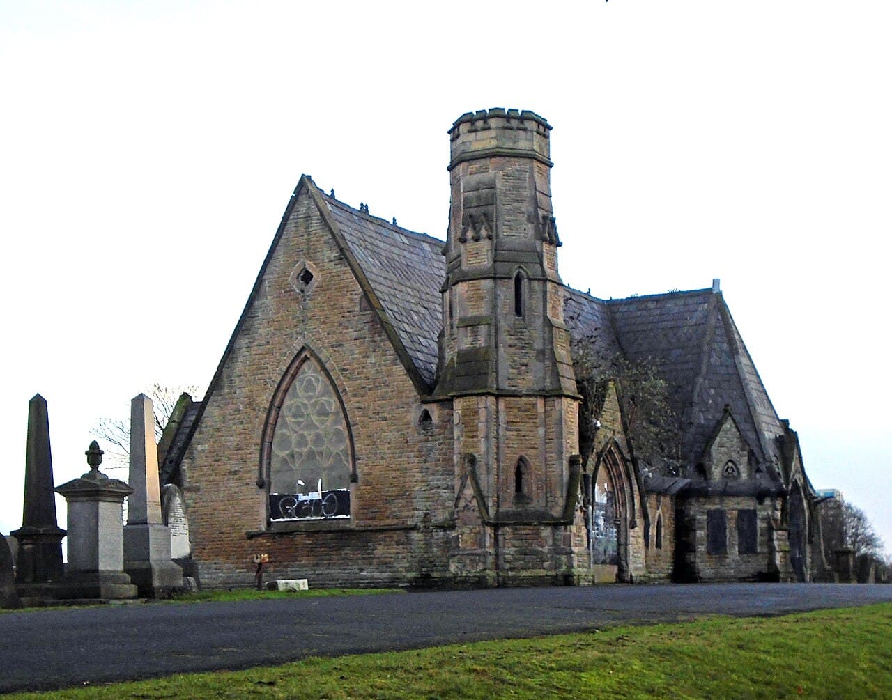 Anglican Chapel at Toxteth Park Cemetery in Liverpool, Merseyside