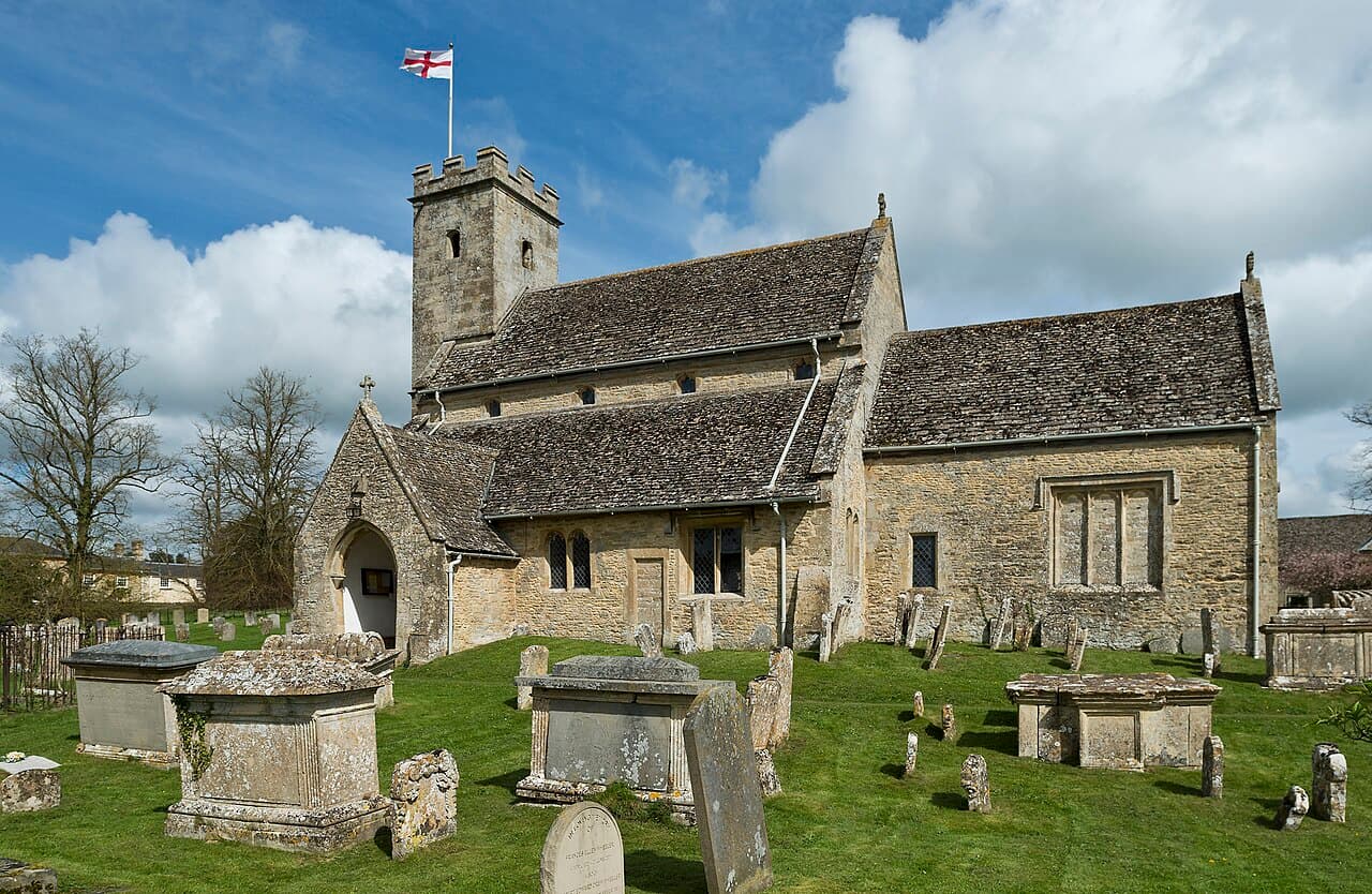 Church of St Mary, Swinbrook in Minster Lovell, Oxfordshire