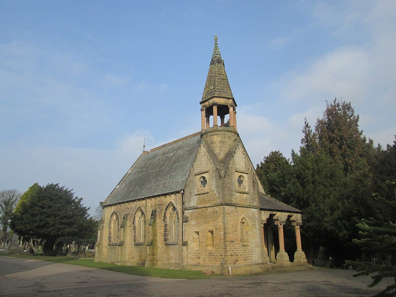 Northern Chapel at Ilkley Cemetry in Ilkley, West Yorkshire