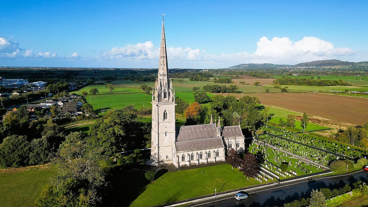 Marble Church, Bodelwyddan in Groesffordd Marli, Denbighshire