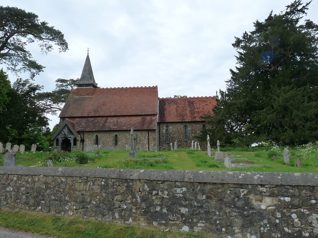The Parish Church of the Holy Cross in Bignor, West Sussex