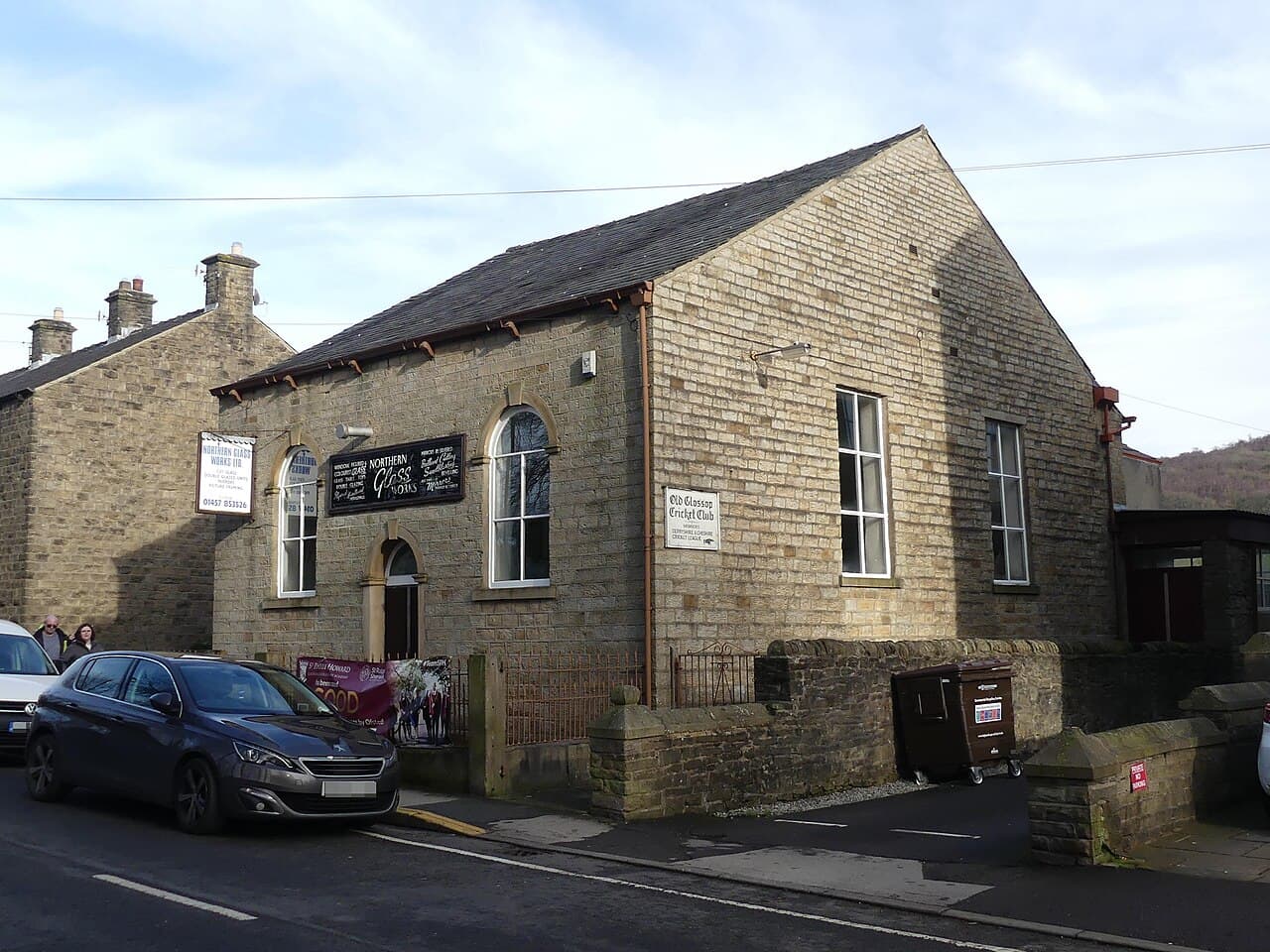 Northern Glass Works with attached gates and railings in High Peak, Derbyshire
