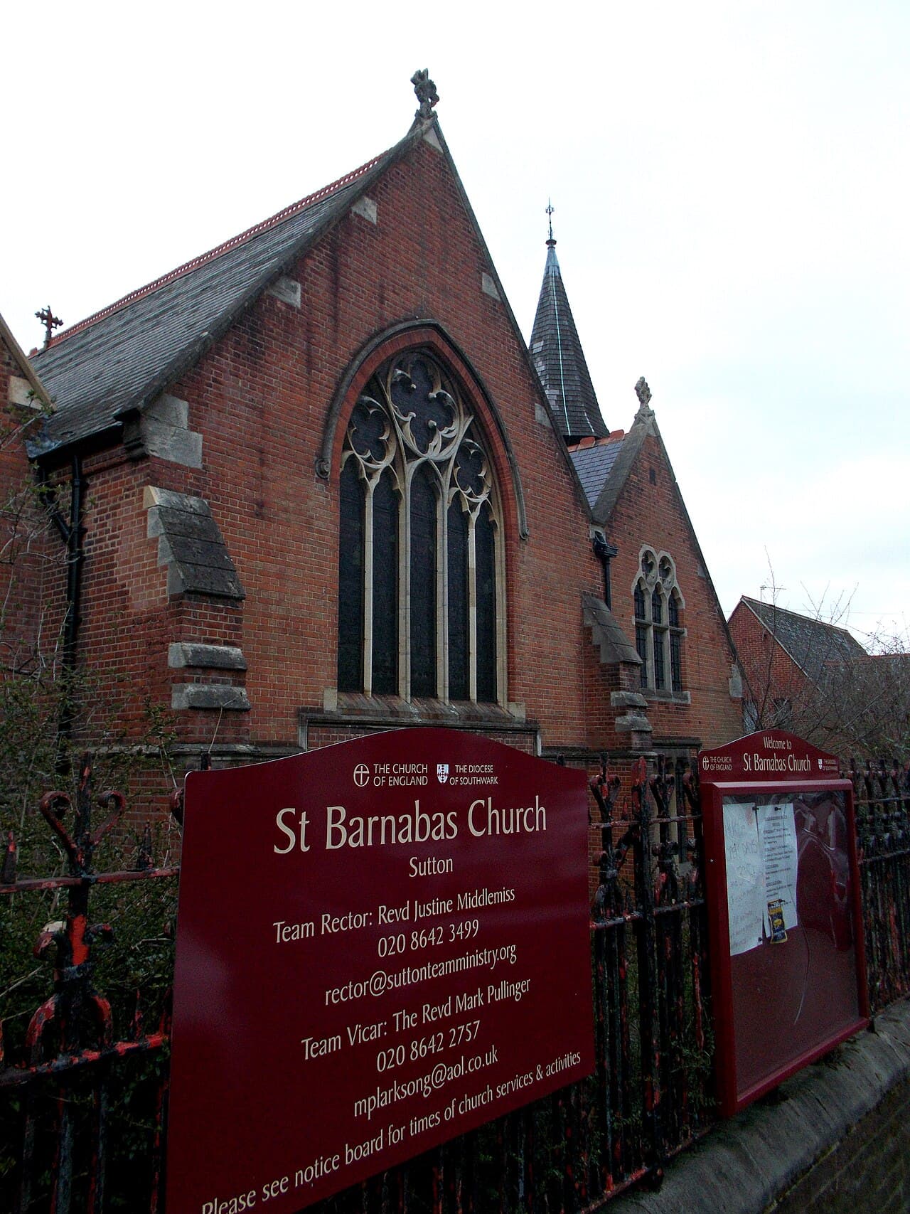 Church of St Barnabas in Sutton, Greater London