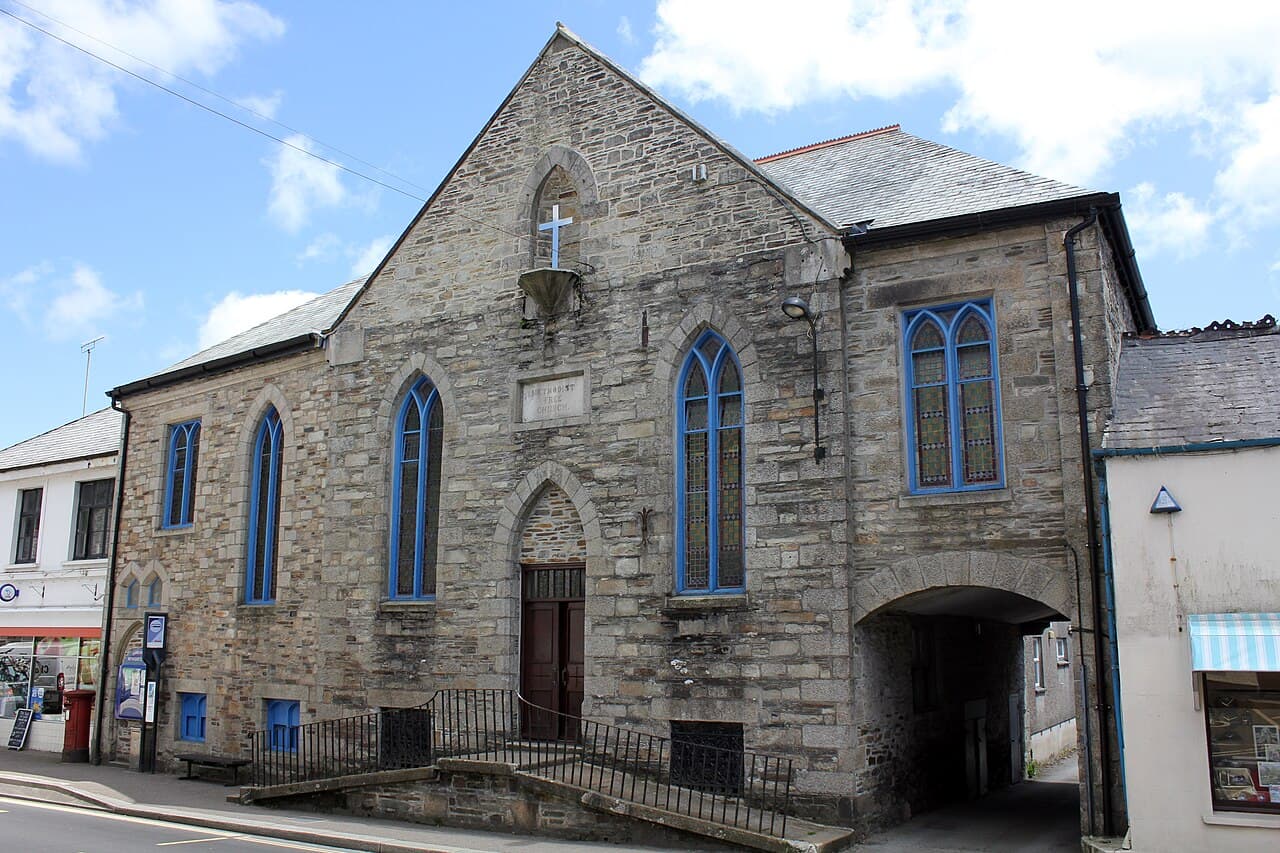 Camelford Methodist Church in Delabole, Cornwall