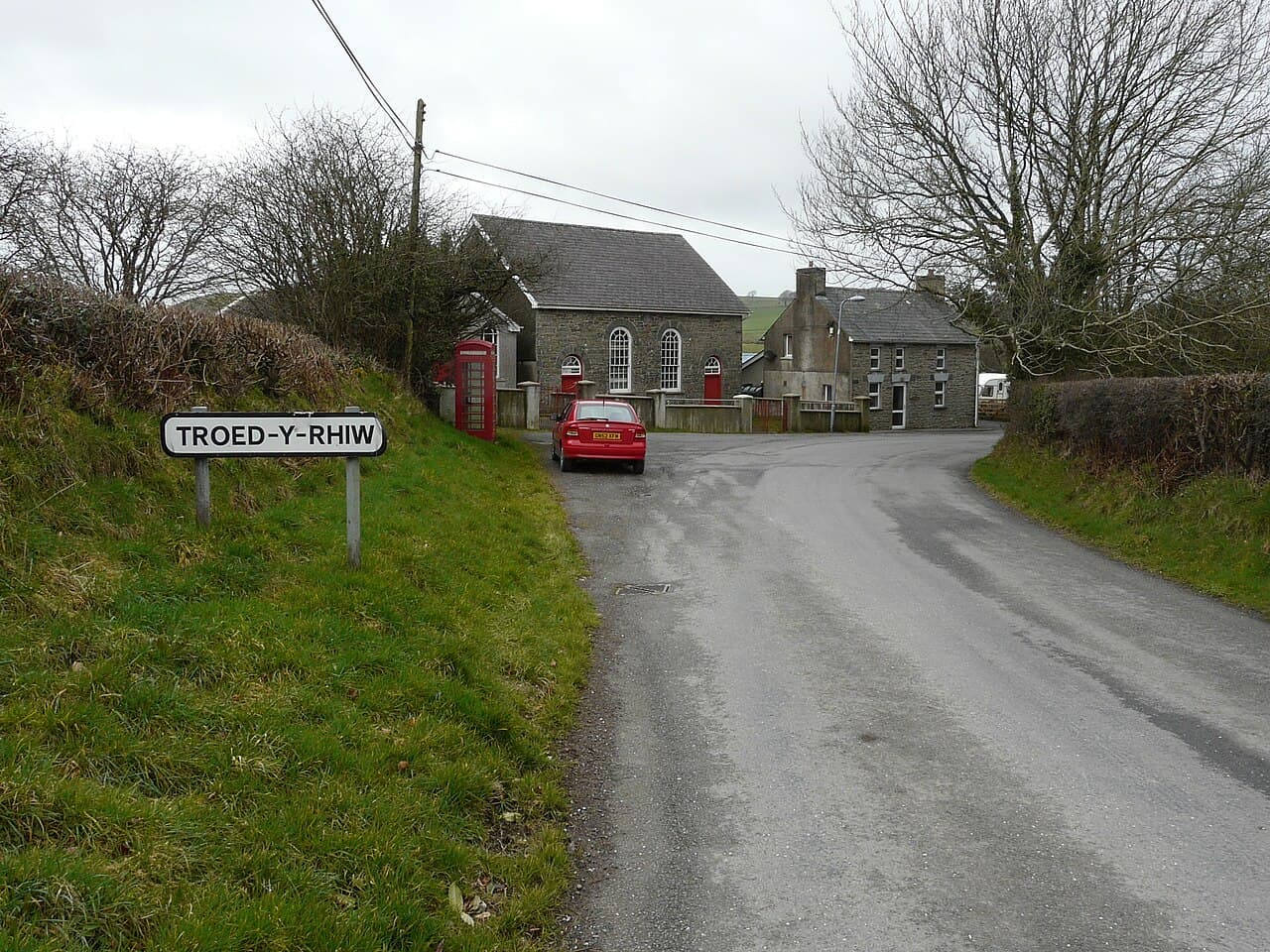 Troed-y-Rhiw Welsh Independent Chapel in Llanfihangel Ystrad, Ceredigion