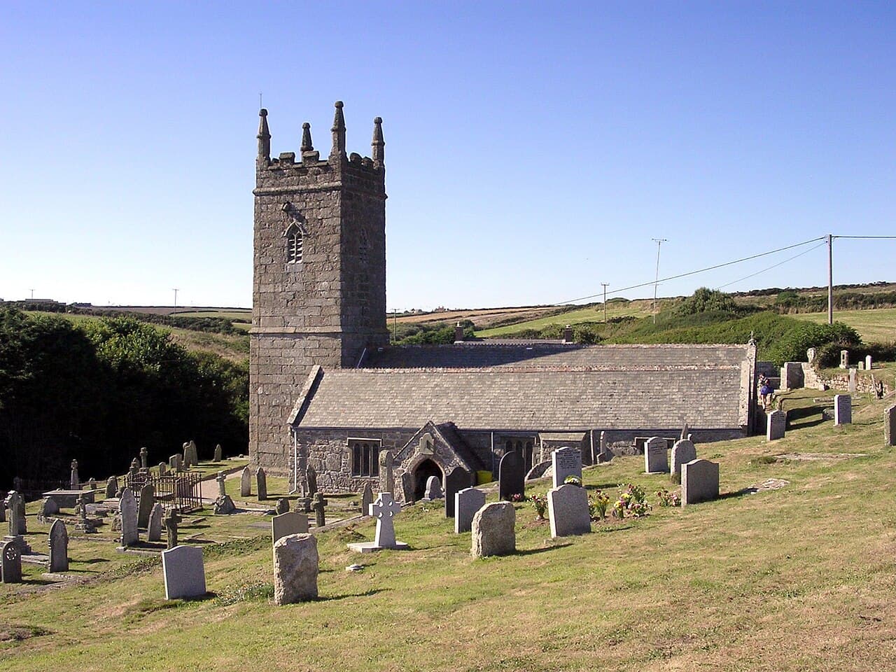 St Levan's Church, St Levan in Penzance, Cornwall