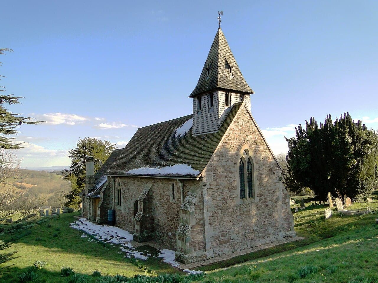 Church of St James in Tedstone Delamere, Worcestershire