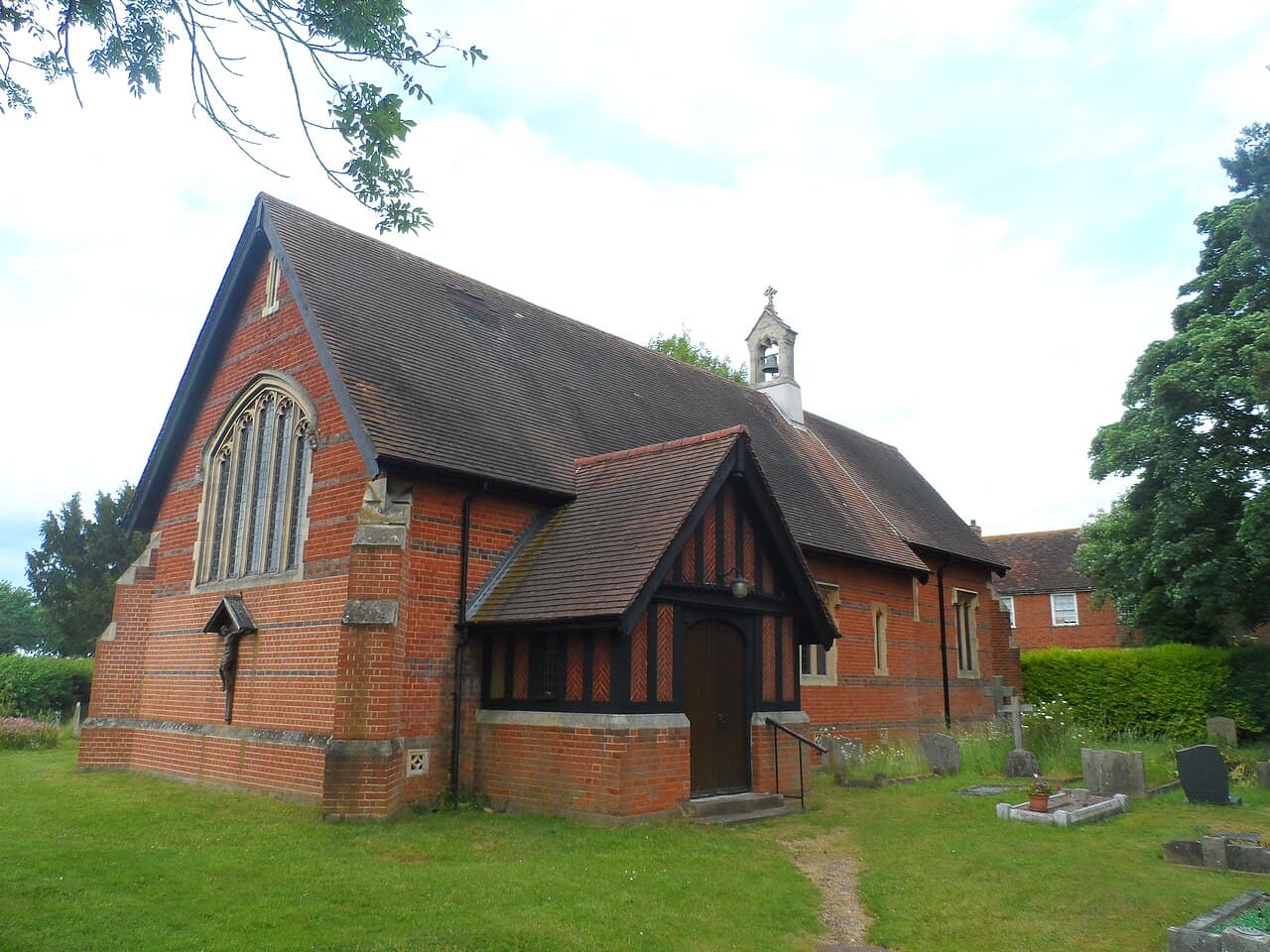 Roman Catholic Church of St Edmund of Canterbury and English Martyrs and associated lych gate in Ware, Hertfordshire
