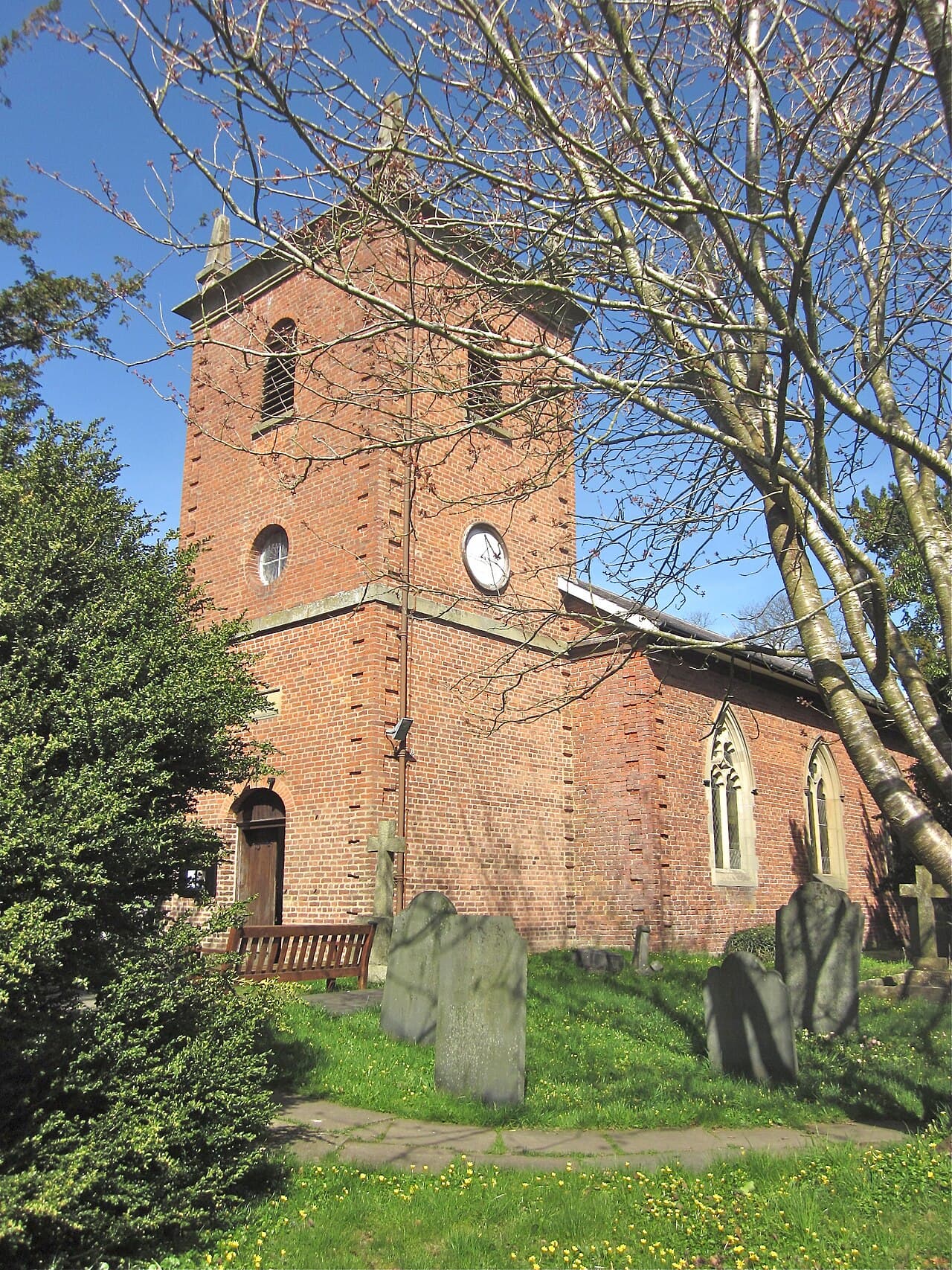 St Llwchaiarn's Church in Llanllwchaiarn, Powys