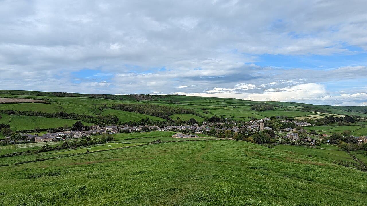 St Catherine's Chapel, field system and quarries at Chapel Hill in Abbotsbury, Dorset