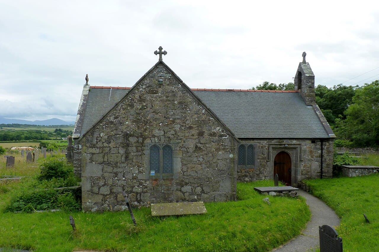 St Peter's Church in Llanbedrgoch, Gwynedd