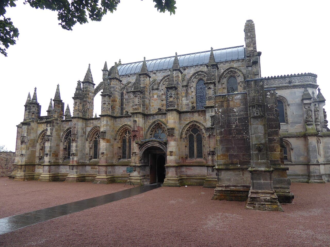 Rosslyn Chapel in Loanhead, Midlothian