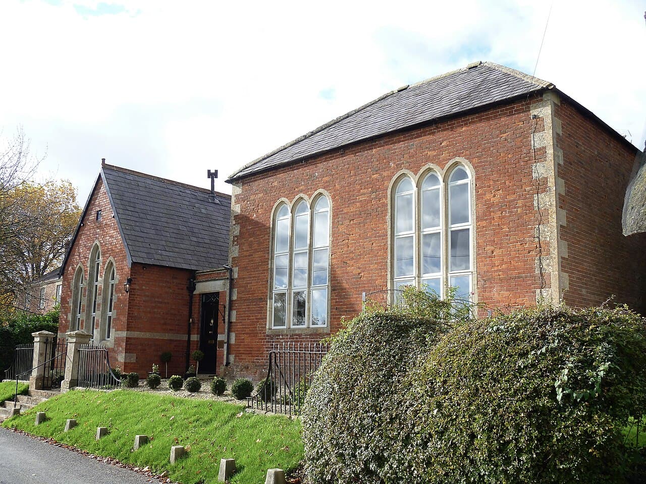 Keevil Methodist Chapel With Schoolroom And Railings in Steeple Ashton, Wiltshire
