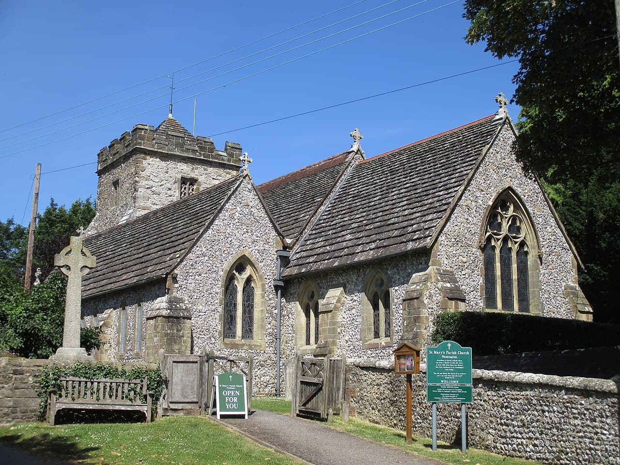 The Parish Church of St Mary, Washington in Pulborough, West Sussex