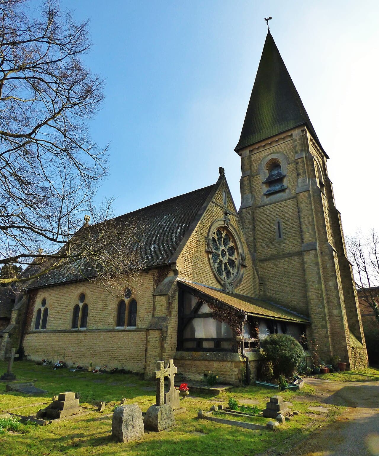 St Michael and All Angels Church, Lowfield Heath in Crawley, West Sussex