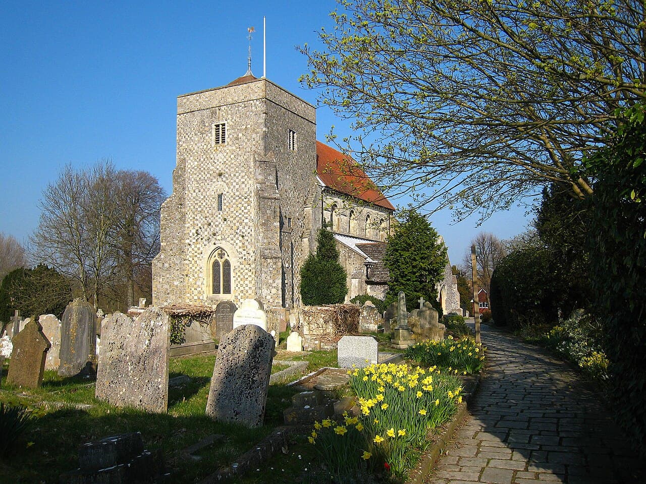 The Parish Church of St Andrew in Steyning, West Sussex