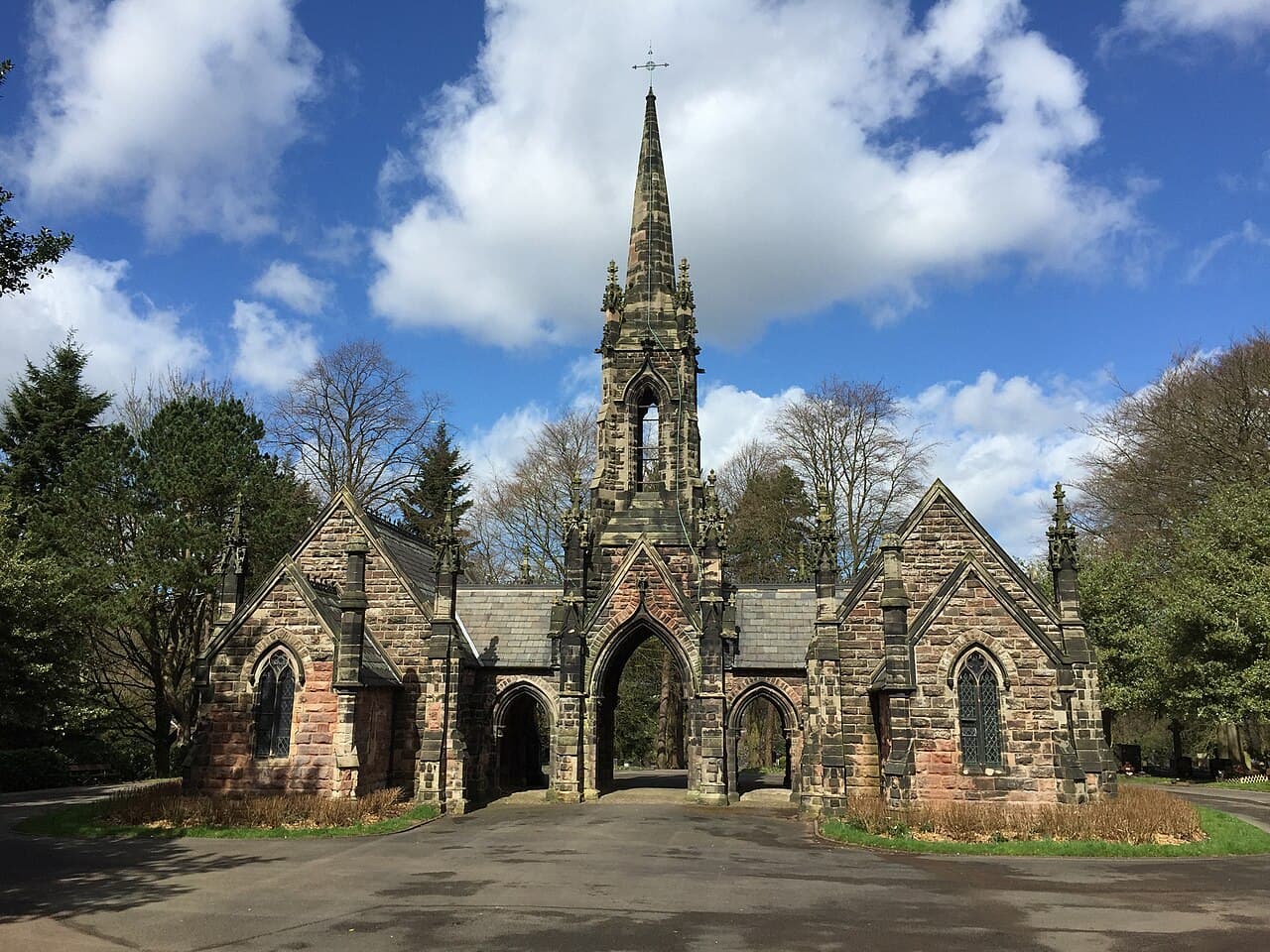 Cemetery Chapels in Newcastle-under-Lyme, Staffordshire