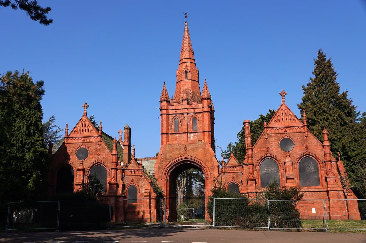 Brandwood End Cemetery Chapels in Birmingham, West Midlands