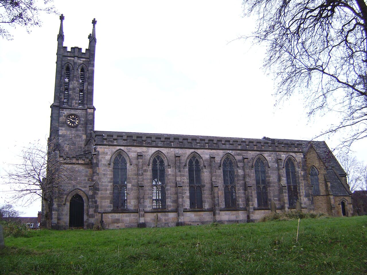 Church of St John Evangelist in Salford, Greater Manchester