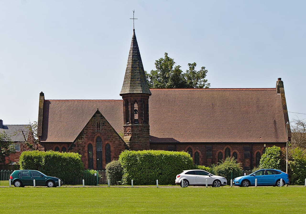 St Matthew's Church, Bromborough Pool in Wirral, Merseyside