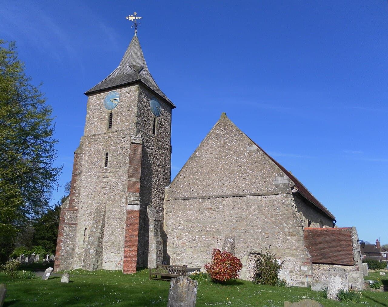 The Parish Church of St Mary the Virgin, Willingdon in Lower Willingdon, East Sussex