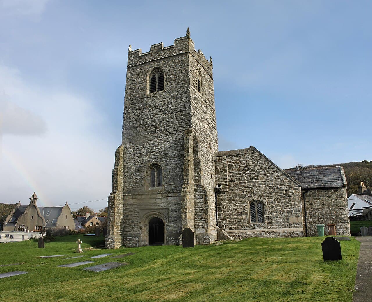 St Engan's Church in Abersoch, Gwynedd