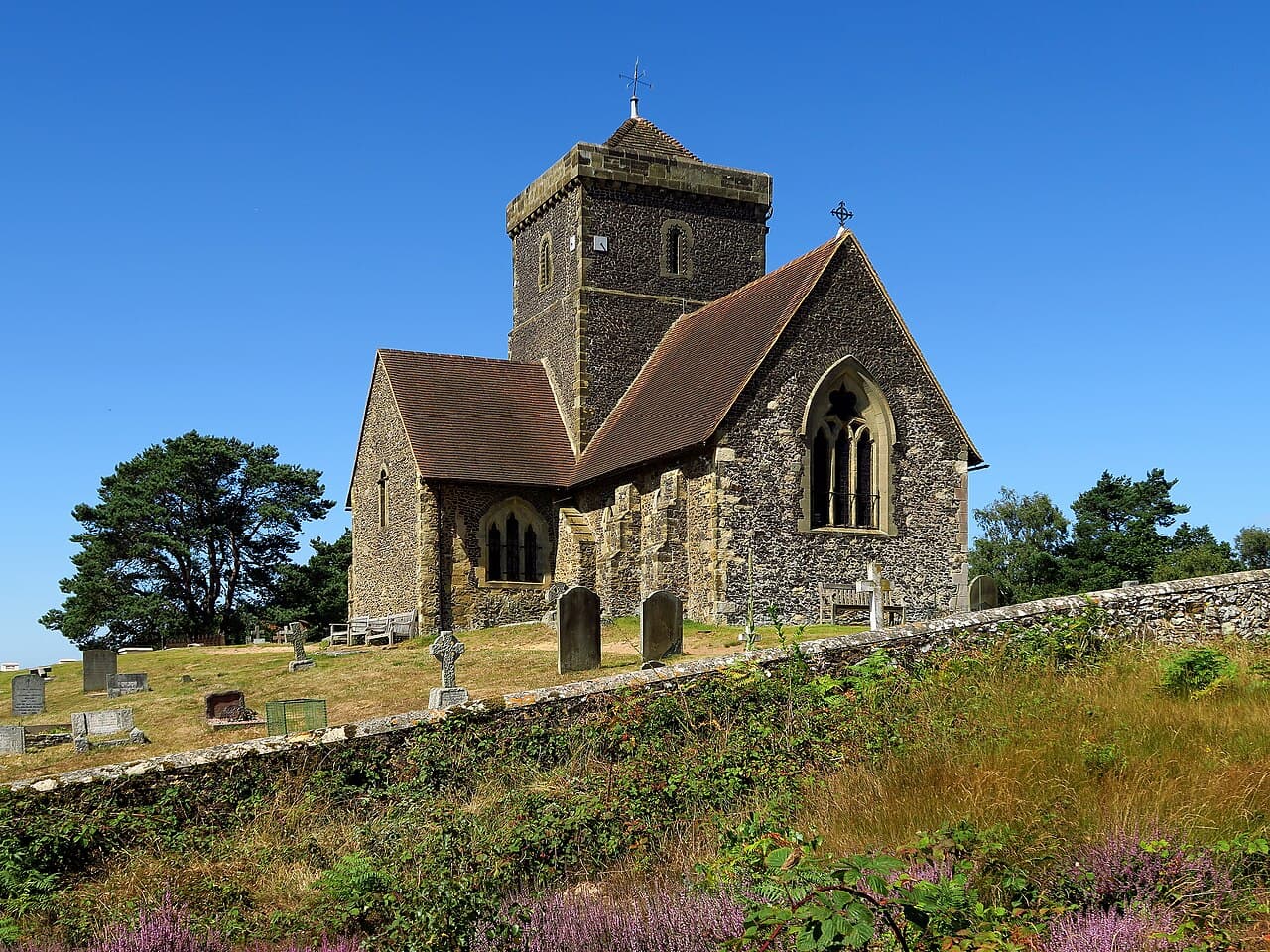 Church of St Martha on the Hill in chilworth, Surrey