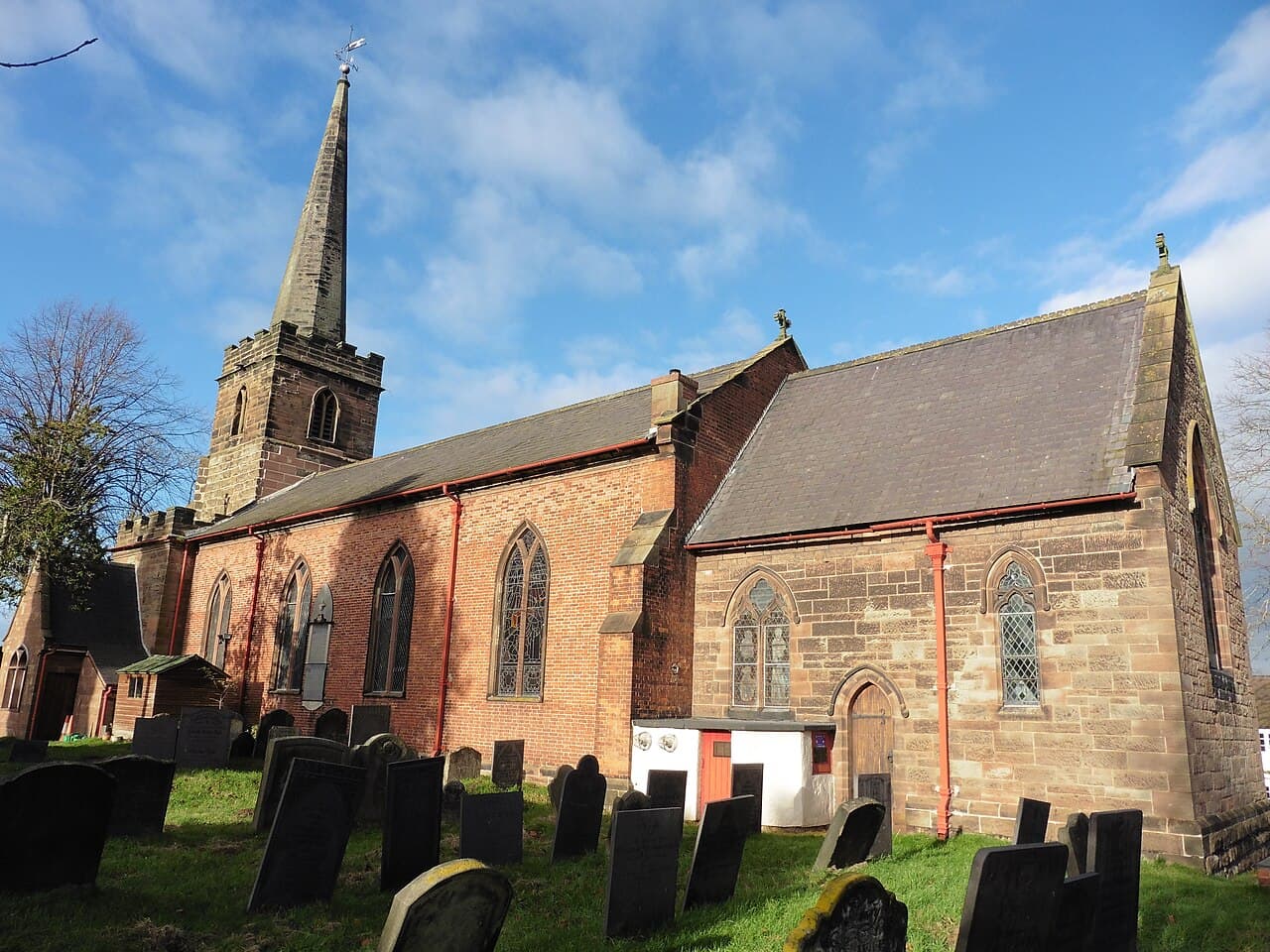 Church of St Giles in Whittington, Staffordshire