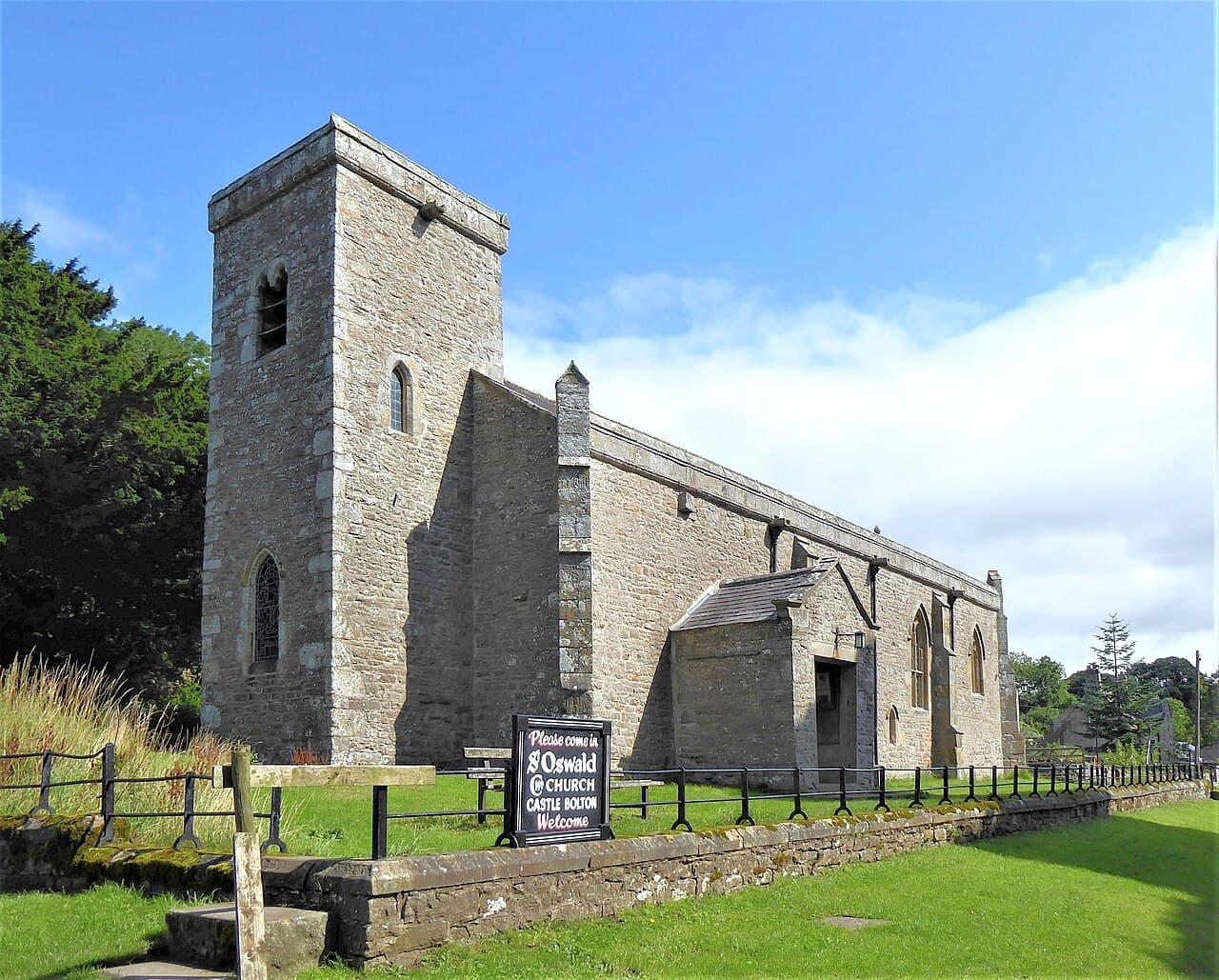 Church of St Oswald in Castle Bolton with East and West Bolton, North Yorkshire