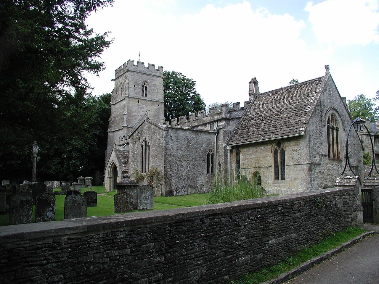Church of the Holy Rood in Ampney Crucis, Gloucestershire