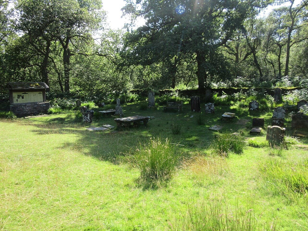 Inchcailloch,church & burial ground,Loch Lomond in Luss, Argyll and Bute