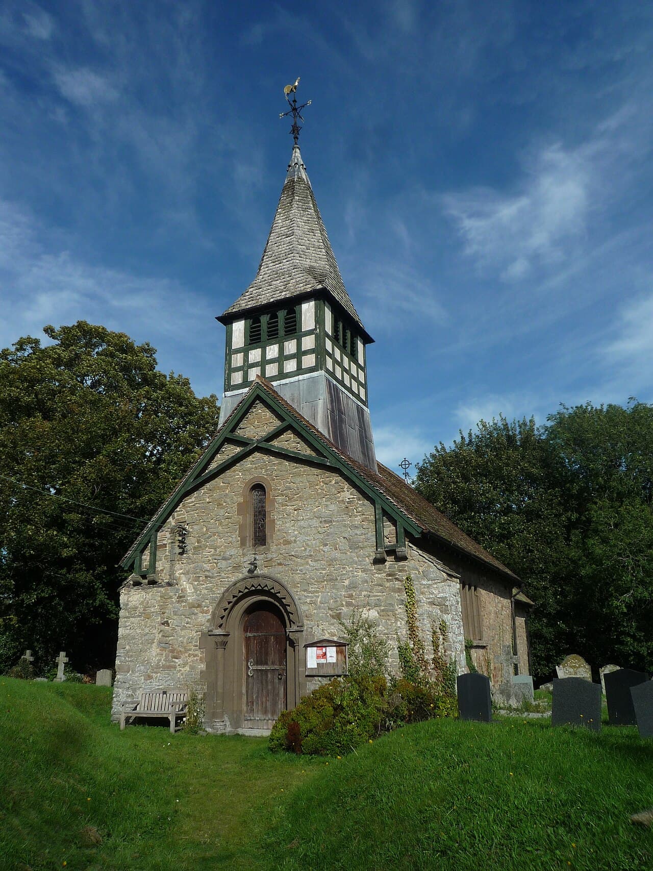 Church of St Mary in Bedstone, Powys