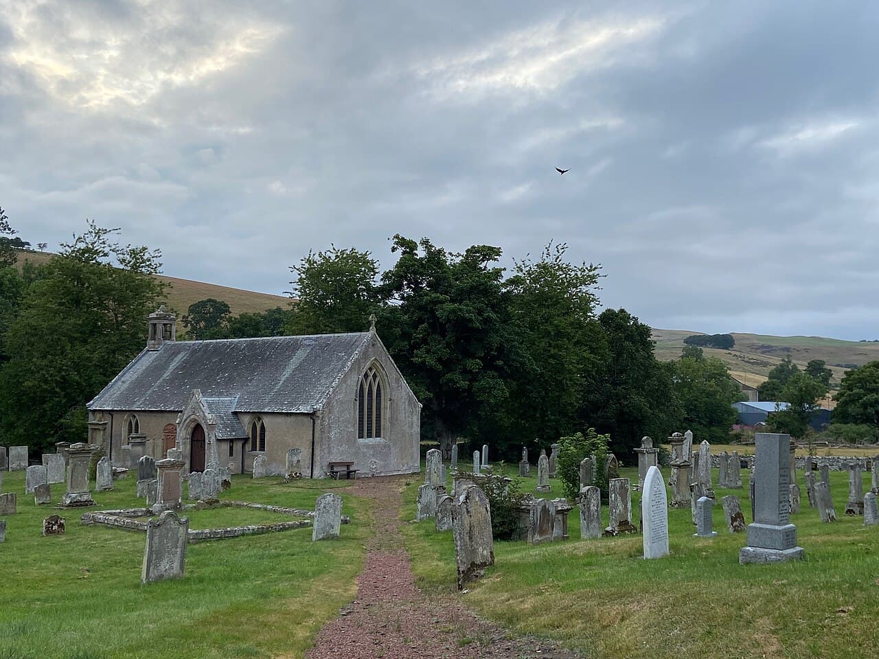 Hownam Church And Graveyard in Kirk Yetholm, Scottish Borders