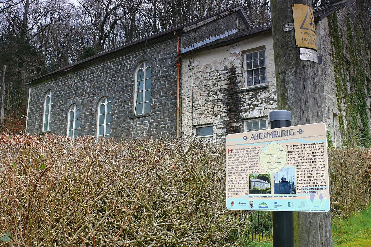 Abermeurig Chapel in Abermeurig, Ceredigion
