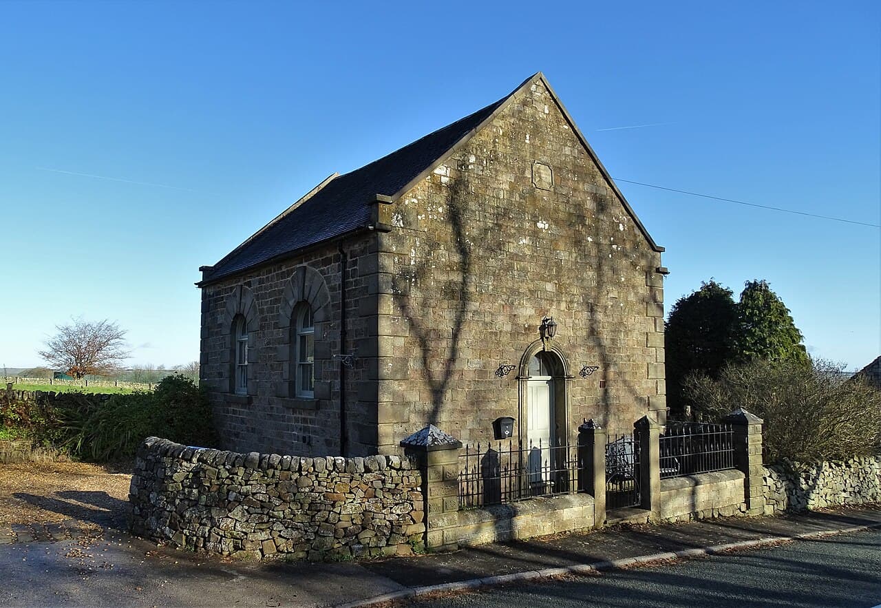 Warslow Methoist Chapel, Forecourt Wall, Railings, Gate And Gate Piers in Warslow and Elkstones, Derbyshire