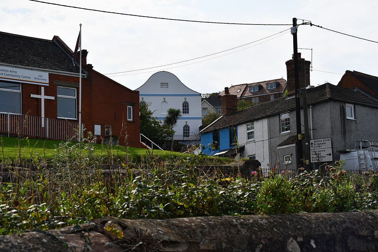 Baptist Church and Sunday School, Railings and Gate in Watchet, Somerset