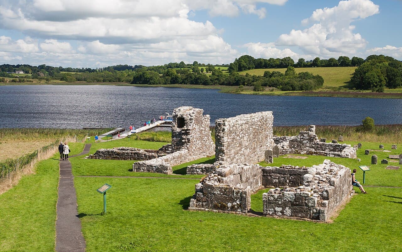 Teampall Mór, Devenish Island in Enniskillen, County Fermanagh