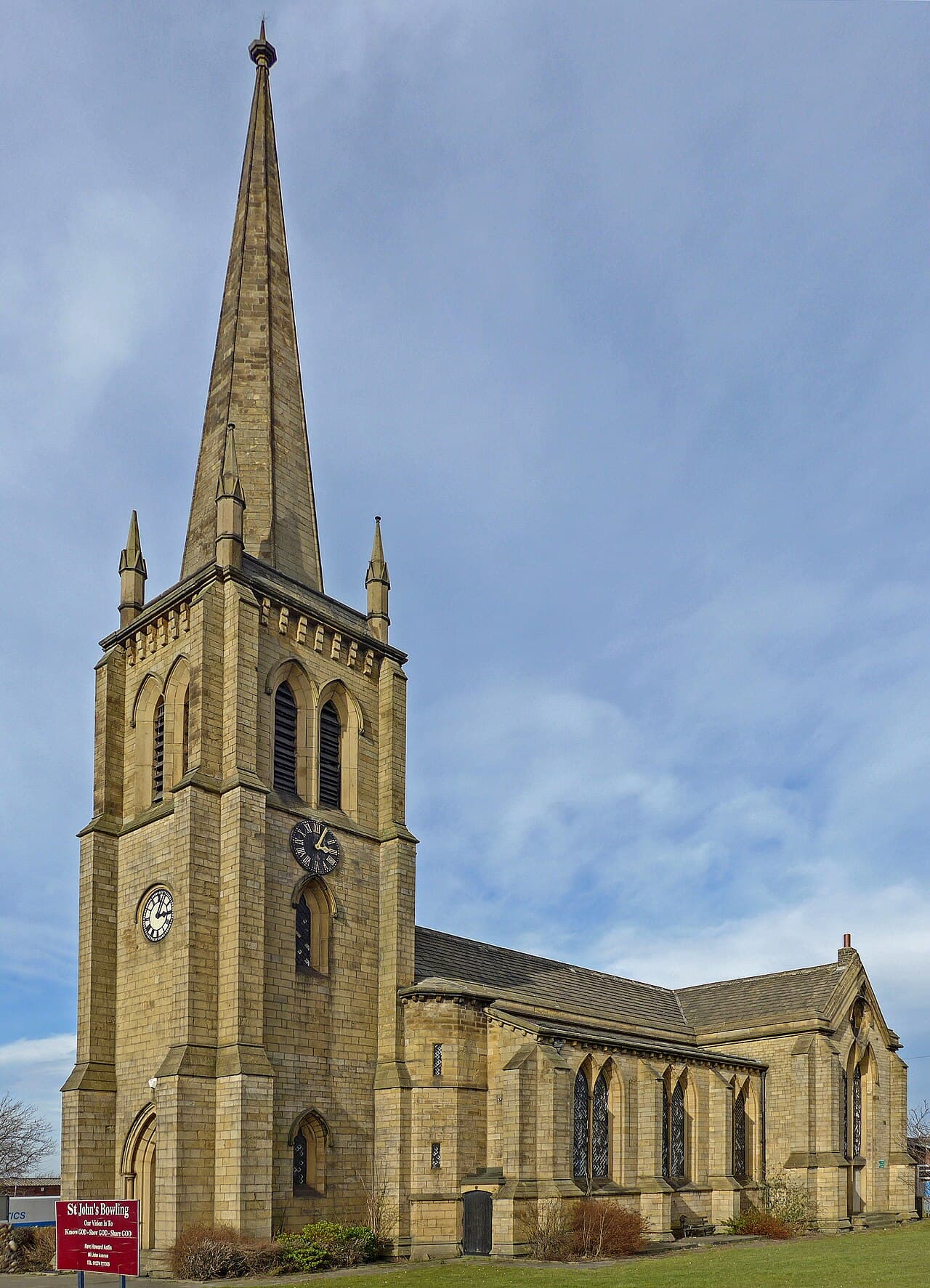 Church of St John, East Bowling in Bradford, West Yorkshire