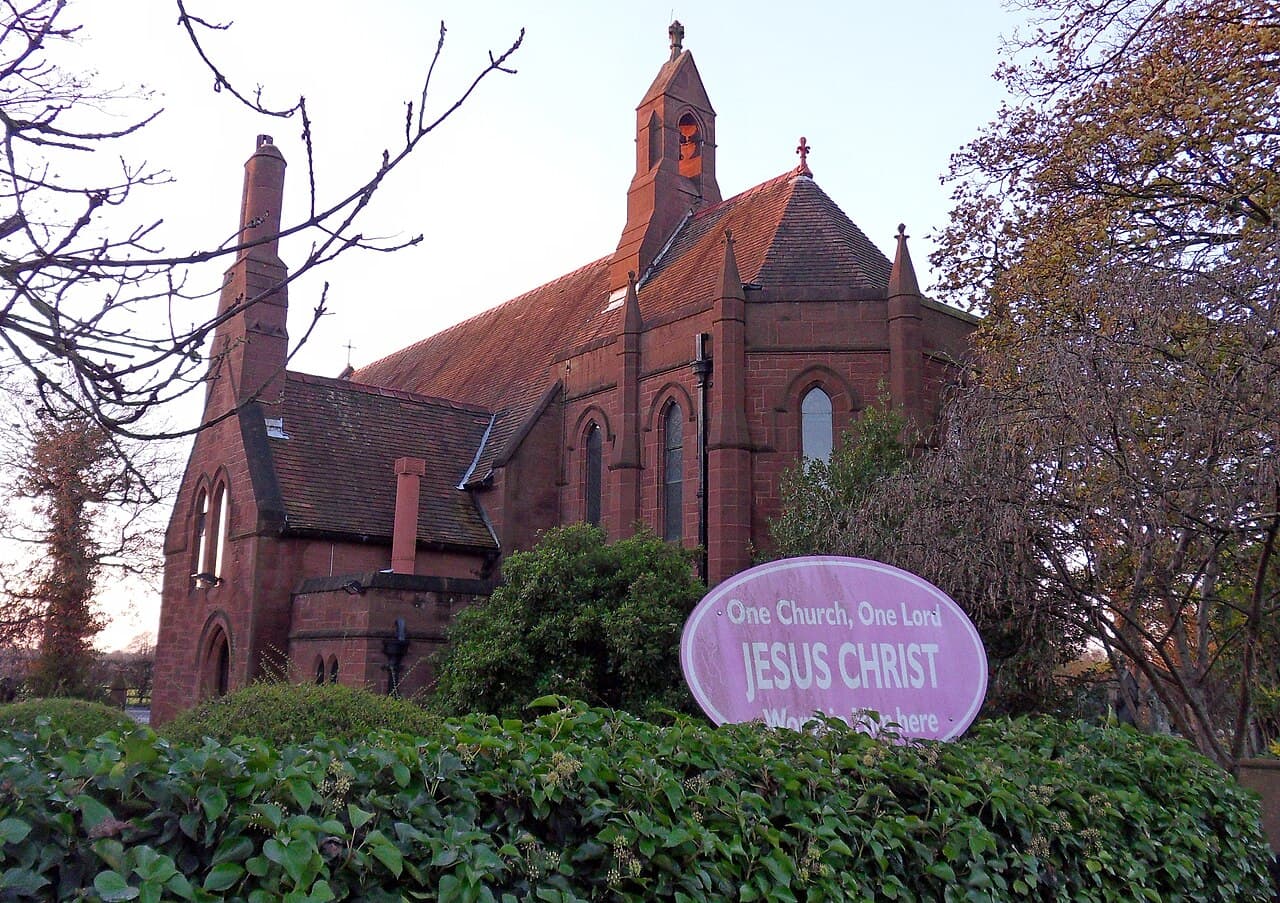 Church of St Mary of the Angels, Hooton in Cheshire West and Chester, Cheshire