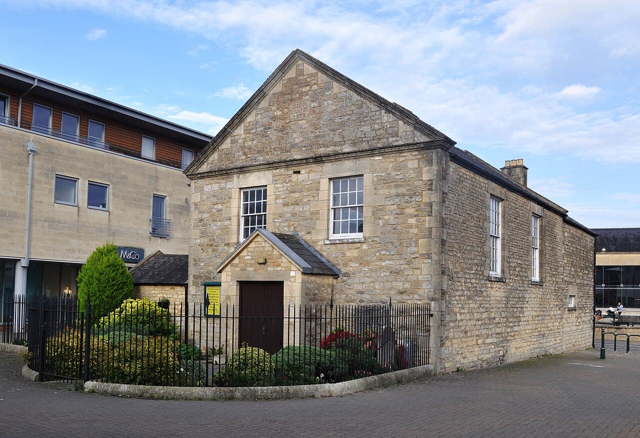 Zion Baptist Chapel And School Zion Chapel in Calne, Wiltshire
