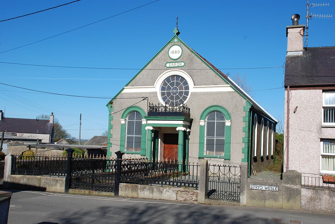 Saron Welsh Independent Chapel in Bodedern, Gwynedd